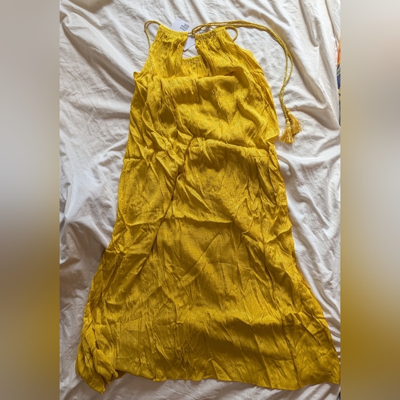 NWT & Other Stories Stockholm Stelier Yellow Rope Strap A-Line Maxi Dress Size 2 - Picture 6 of 8